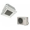 FFQ Daikin inverter klima, kasetna unutrašnja jedinica, u beloj boji, spoljašnja jedinica u beloj boji sa Daikin logom