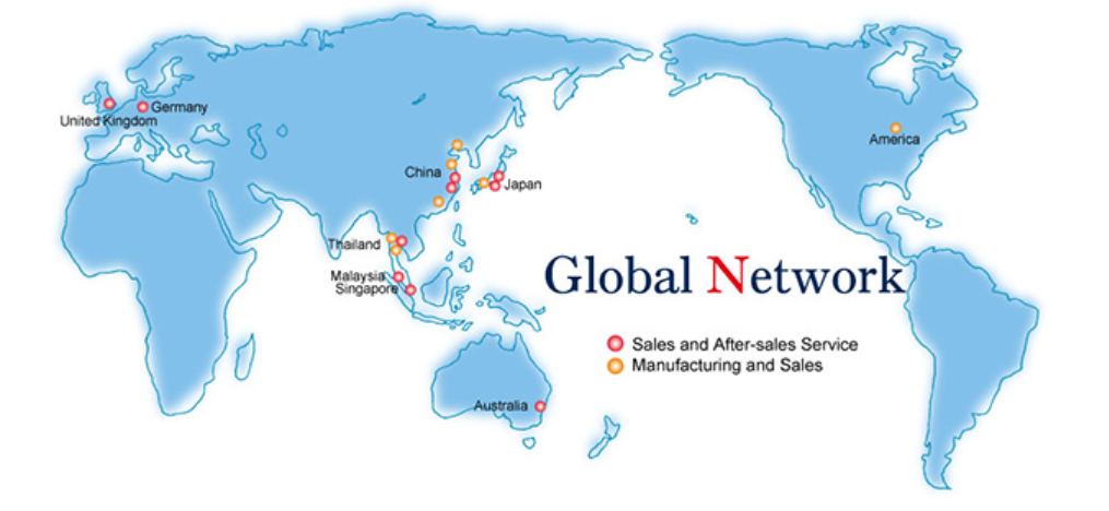 Mitsubishi globalna mreža proizvodnje i prodajnih mesta