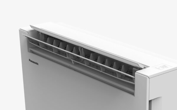 Panasonic podna inverter klima serja Z u beloj boji izgled krilaca za usmeravanje vazduha